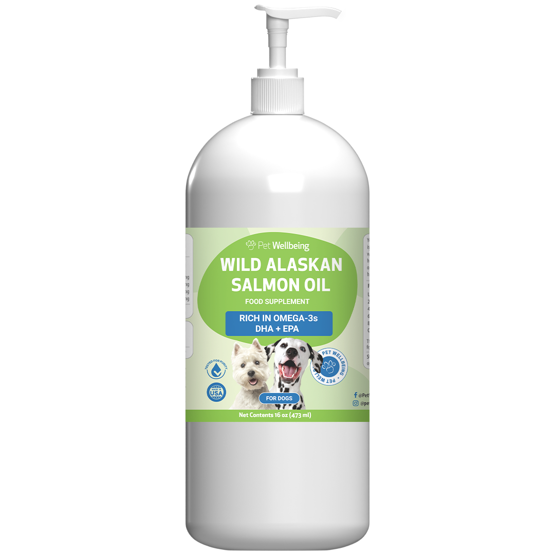 Wild Alaskan Salmon Oil Omega-3s for Skin Health in Dogs Pet