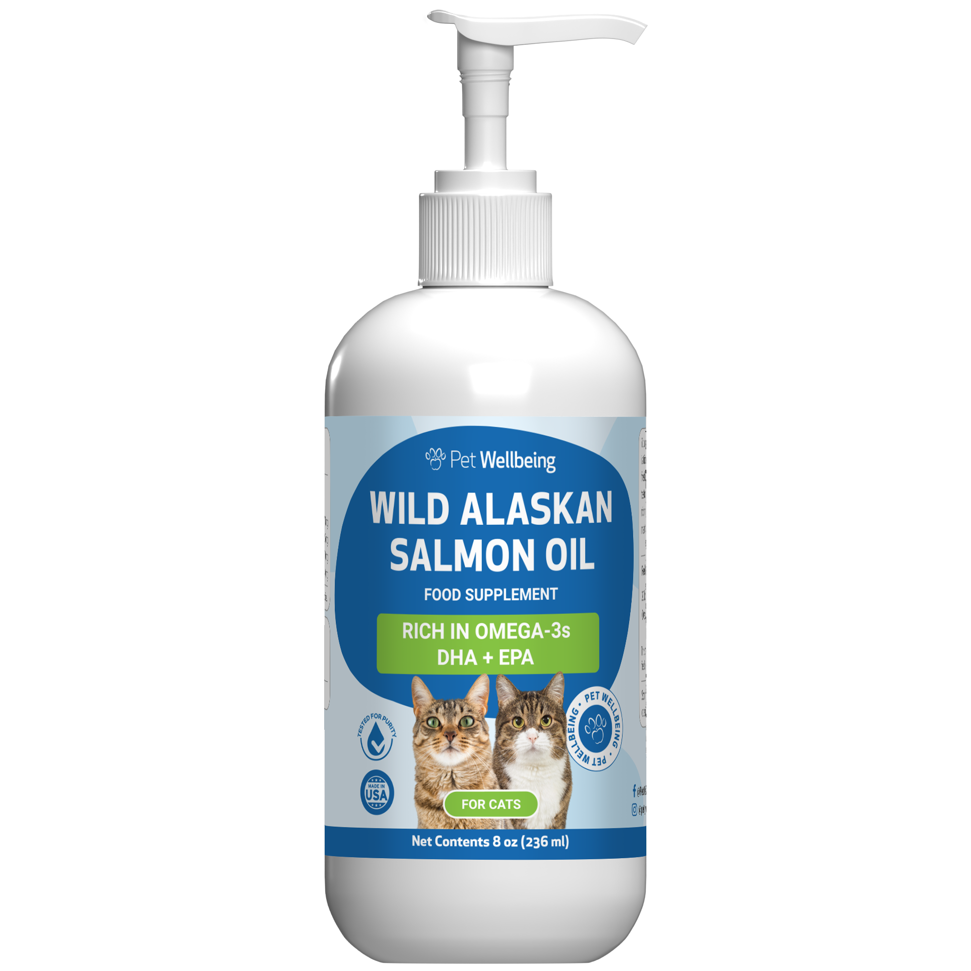 Wild Alaskan Salmon Oil Omega 3s for Skin Health in Cats Pet Wellbeing