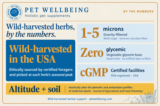 Wild-Harvested Herbs, By the Numbers: What Makes Your Pet's Herbal Support So Potent
