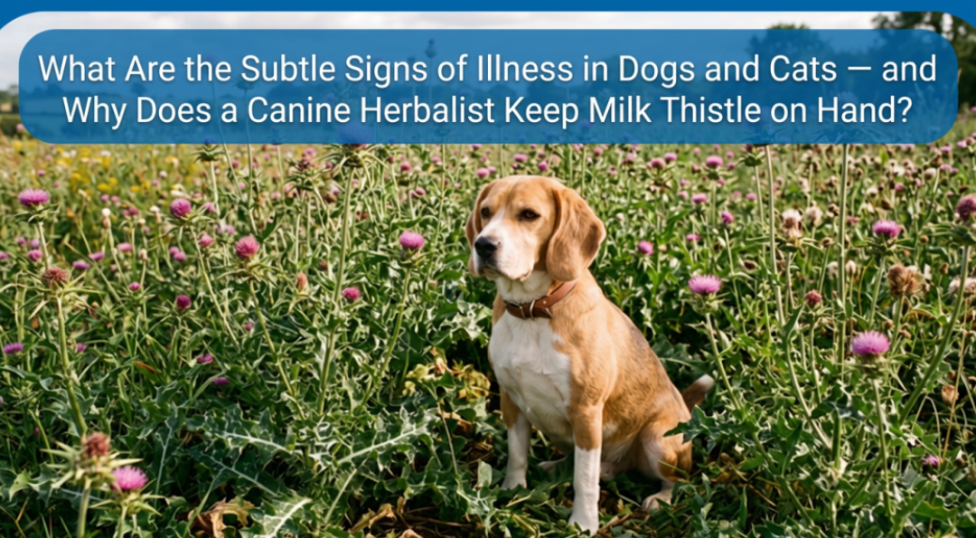What Are the Subtle Signs of Illness in Dogs and Cats — and Why Does a Canine Herbalist Keep Milk Thistle on Hand?