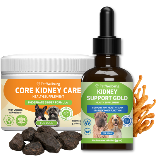 Kidney Support Gold & Core Kidney Care Bundle for Dogs - for Healthy Kidney Function