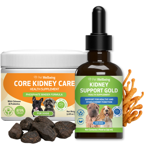 Kidney Support Gold & Core Kidney Care Bundle for Dogs - for Healthy Kidney Function
