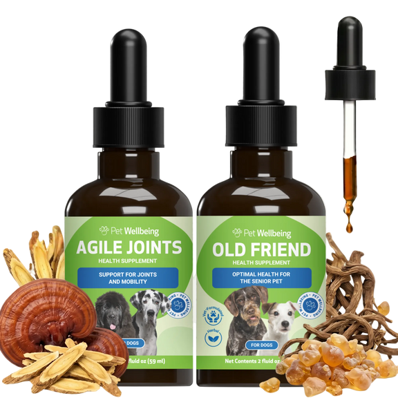 Agile Joints & Old Friend for Dogs Bundle - Hip, Joint & Cognitive Health