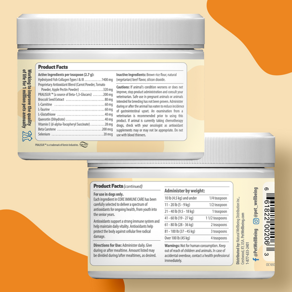 CORE IMMUNE CARE - Daily Antioxidant Support for Dogs | Pet Wellbeing CORE IMMUNE CARE - Daily Antioxidant Support for Dogs | Pet Wellbeing