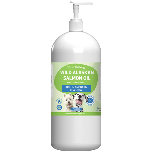 Wild Alaskan Salmon Oil - Omega-3s for Skin Health in Dogs