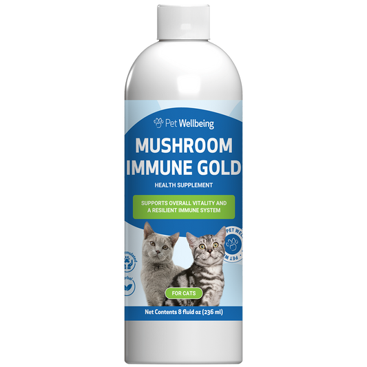 Mushroom Immune Gold - Holistic Complementary Immune and Antioxidant Support for Cats