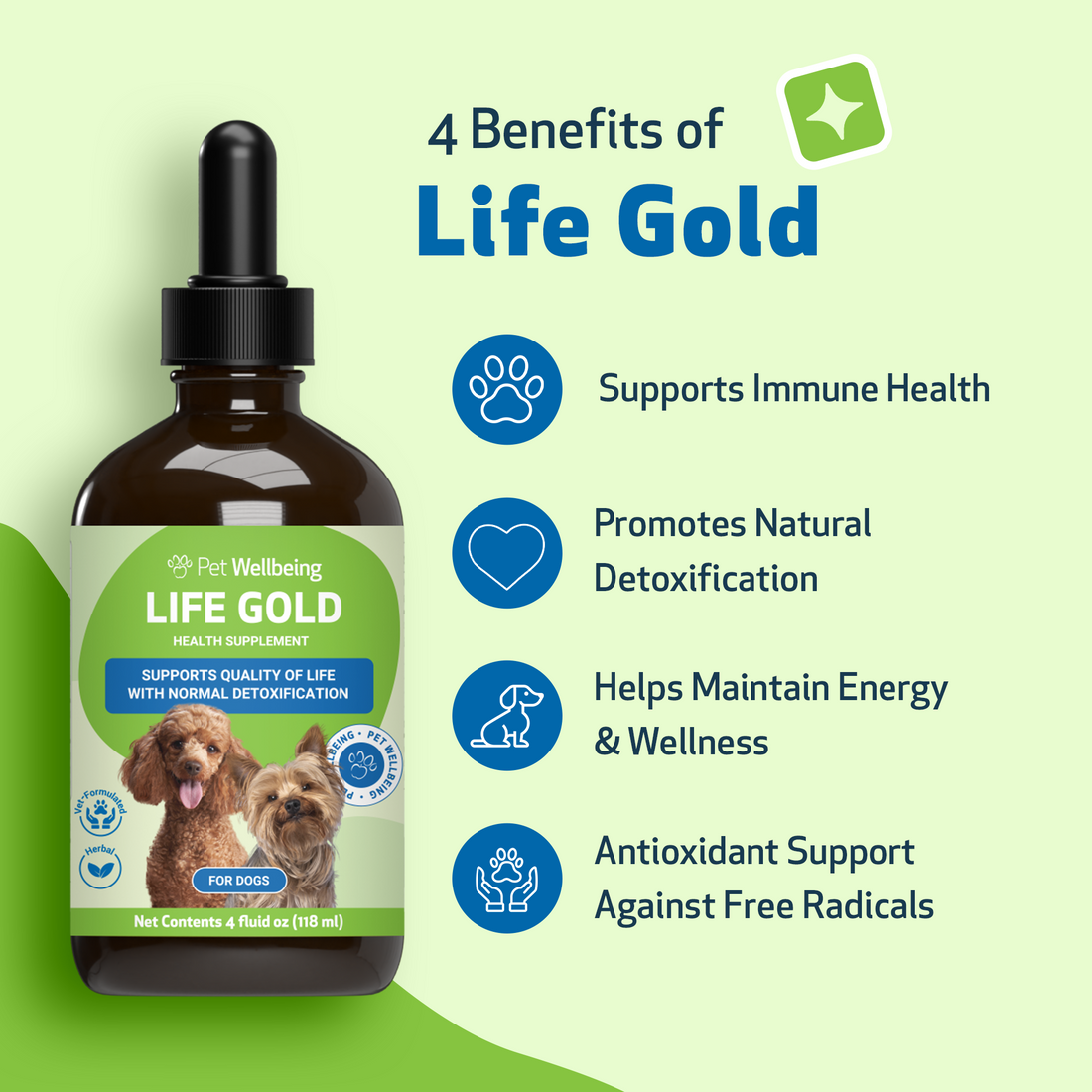 Life Gold - Immune, Antioxidant, and Detoxification Support for Dogs ...