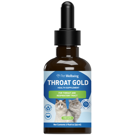 Throat Gold - Soothes Occasional Cough & Throat Discomfort in Cats