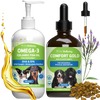 Comfort Gold & Omega-3 Icelandic Fish OIl Bundle for Dogs - for Occasional Discomfort & Whole-Body Health