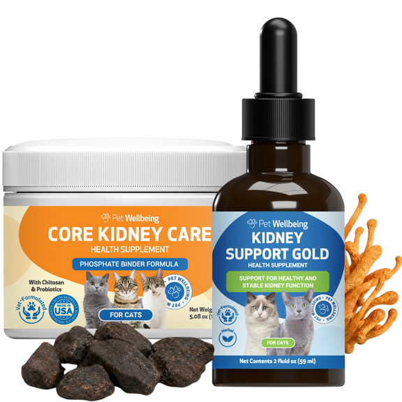 Kidney Support Gold & Core Kidney Care Bundle for Cats - for Healthy Kidney Function