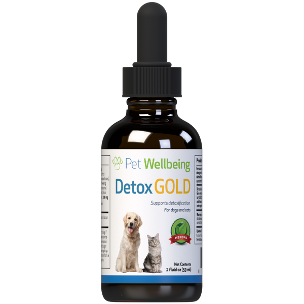 Detox Gold Supports Healthy Detoxification Elimination for Cats Pet Wellbeing