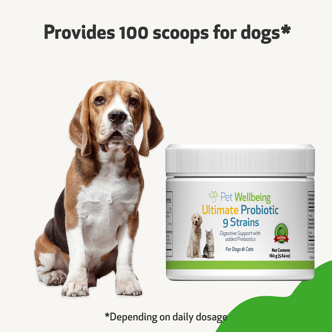 Broad spectrum non dairy probiotic best sale for dogs