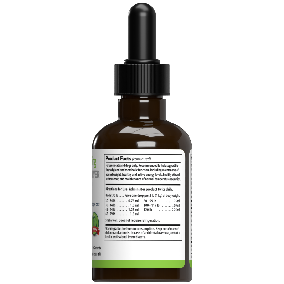 Thyroid Support Silver Supports Balanced Thyroid Function in Dogs Pet Wellbeing